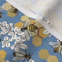 Save The Honey Bees - Bright Blue - Small