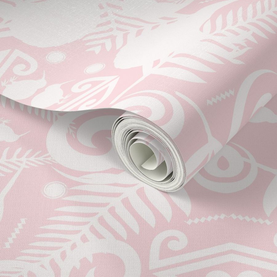 kiwi damask in petal pink