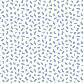 Tiny Painted tossed dots blue (xs)