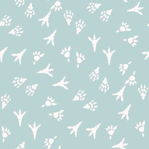 t rex prints fabric - tyrannosaurus rex fabric - dinosaur paw print, dinosaur foot print, dinosaur fabric - kids - soft earth