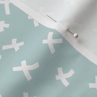 x fabric - chocolate brown, mocha fabric, bedding fabric, trendy muted colors fabric, nursery fabric, baby fabric -  soft mint