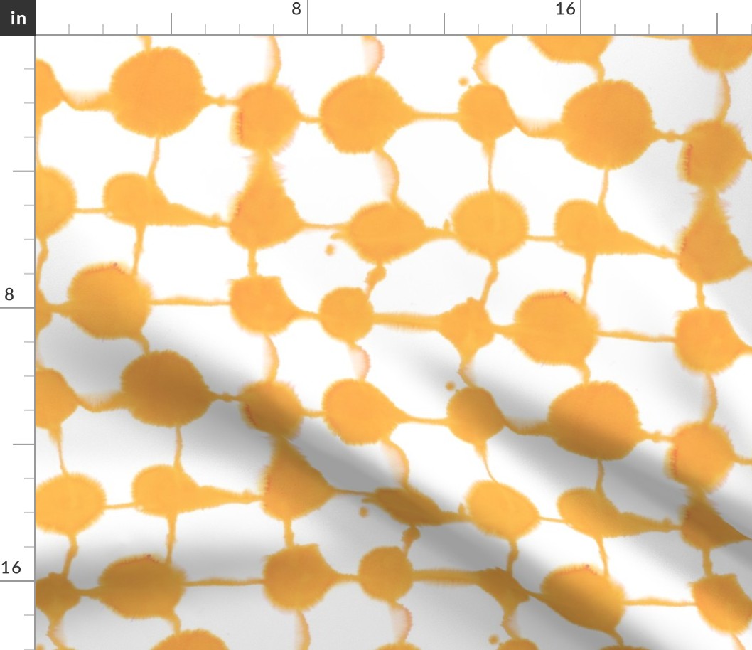 Connect Dots orange yellow medium scale