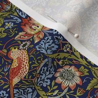 William Morris ~ Strawberry Thief ~ Bright  Blue ~ Small