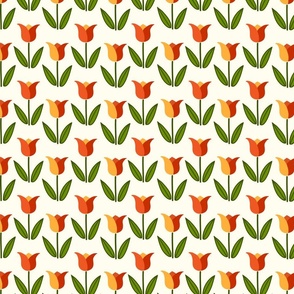 Retro tulips