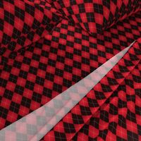 Black and Red Argyle with gradient