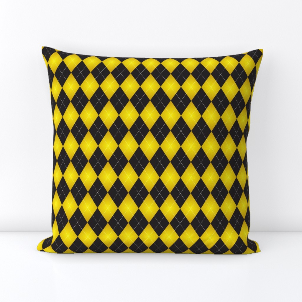 yellow and black Argyle