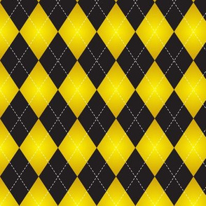 yellow and black Argyle