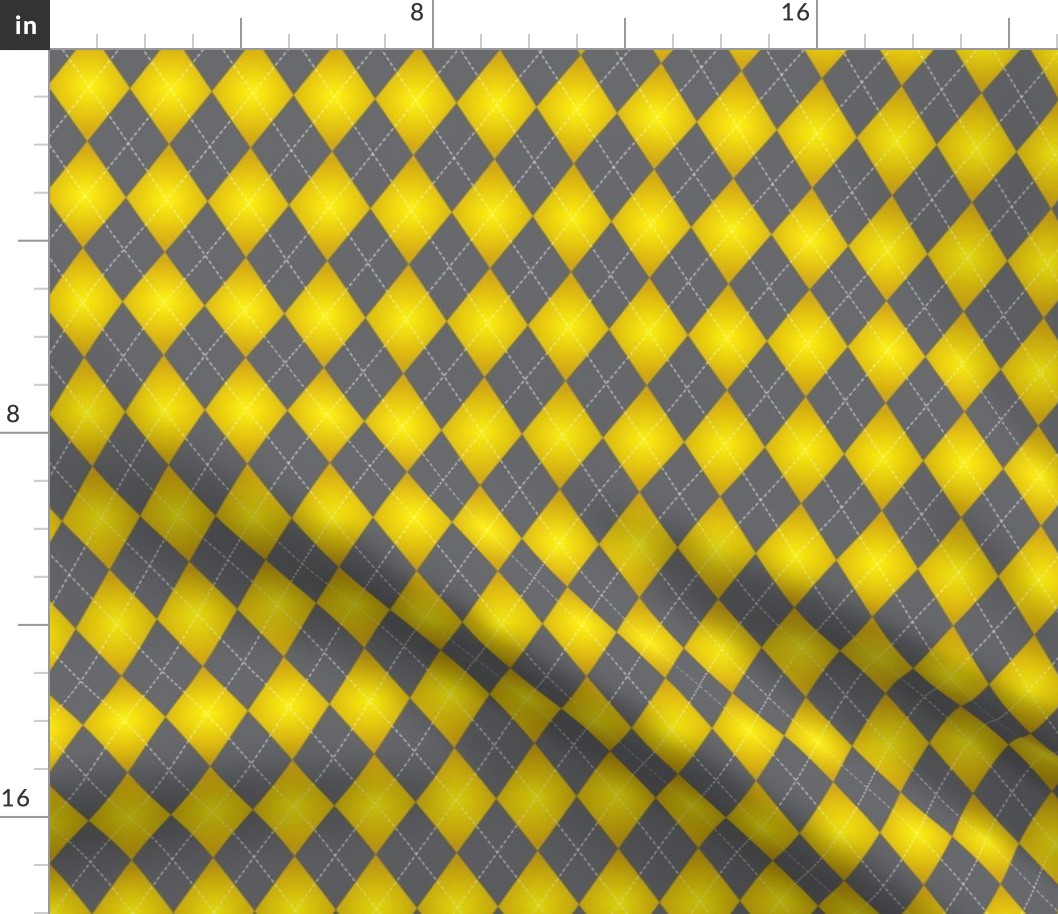 yellow and gray Argyle