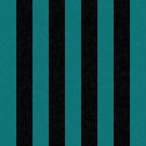 Teal & Black Stripes w/ Texture Effect (Large Size Print)