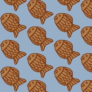 Taiyaki Japanese Fish Sweets blue