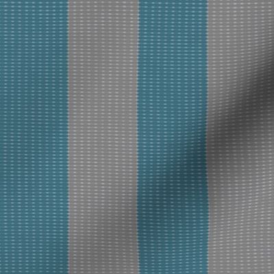 Retro Blue & Gray Stripes w/ Texture Effect (Large Size Print)