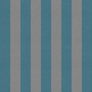 Retro Blue & Gray Stripes w/ Texture Effect (Large Size Print)