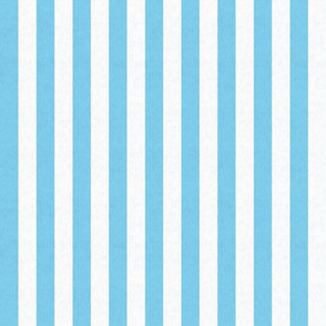 Soft Blue & White Stripes w/ Linen Effect