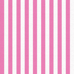 Pink & White Stripes w/ Linen Effect