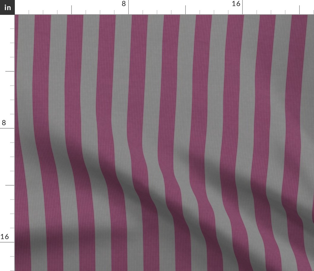 Retro Pink & Gray Stripes w/ Texture Effect