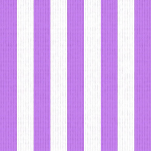 Purple & White Stripes w/ Linen Effect (Large Size Print)