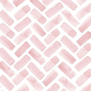 watercolor herringbone - pink - LAD20