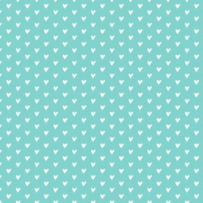 tiny hearts - nursing coordinate - teal - LAD20