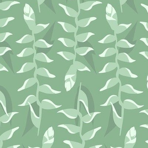 Heliconia Flower - Sage Green