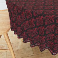 Squid Damask Ruby - Small Scale