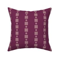 JP27 - Large - Floating Check Stripes  in Rustic Raspberry Pastel on Wild Raspberry