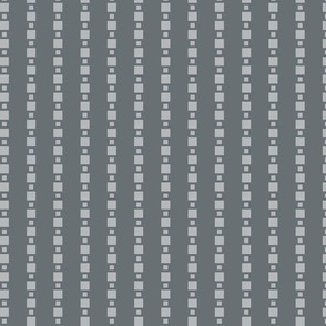 JP34  - Tiny -  Floating Check Stripes in Two Tones of Greenish Grey
