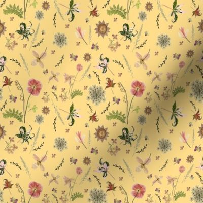 quilt square meadow yellow