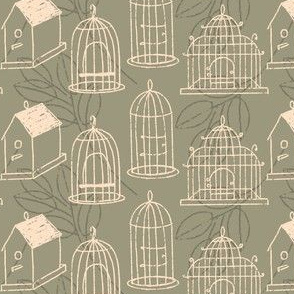 Bird cages and Houses ~ Sage