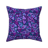 Colorful triangles blue and purple