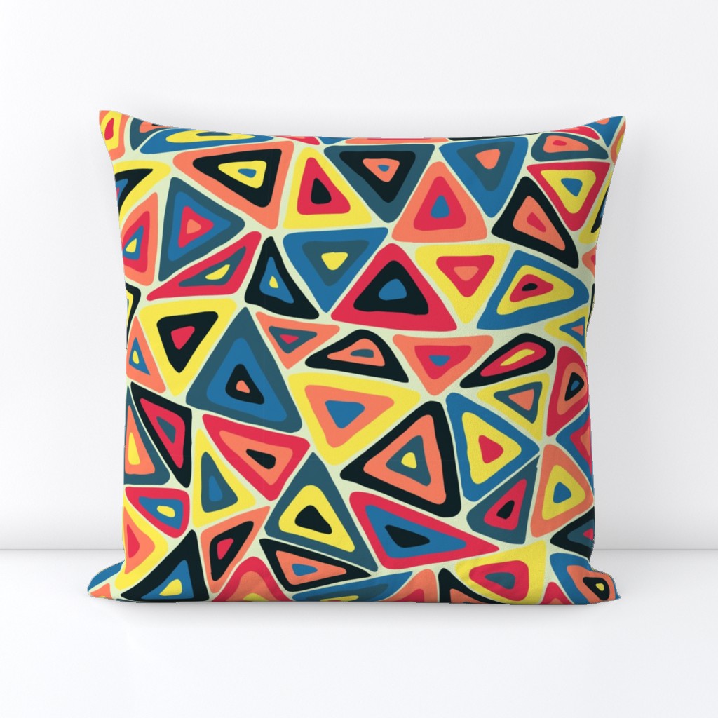 Colorful triangles primary colors