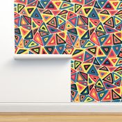 Colorful triangles primary colors