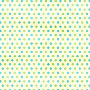 Green and Blue Polka Dots - Small