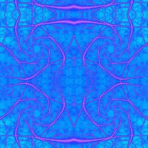 Fractal Web in Blue