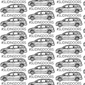 Why do people buy minivans? #slidingdoors baby - mom humor