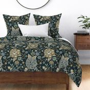 Blue Chintz - Midnight - Extra Large