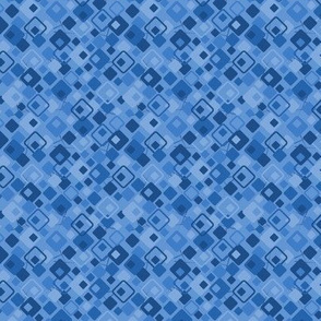 Copacetic: Classic Blue Micro Print, Geometric Ditsy 