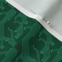 Dark Green Circuit Board - Small Scale