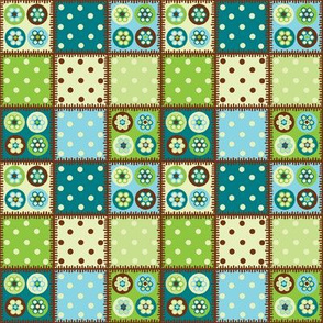 Patchwork beads polka dots!