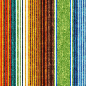 serape southwest stripes - green/yellow/brown (90) - LAD20