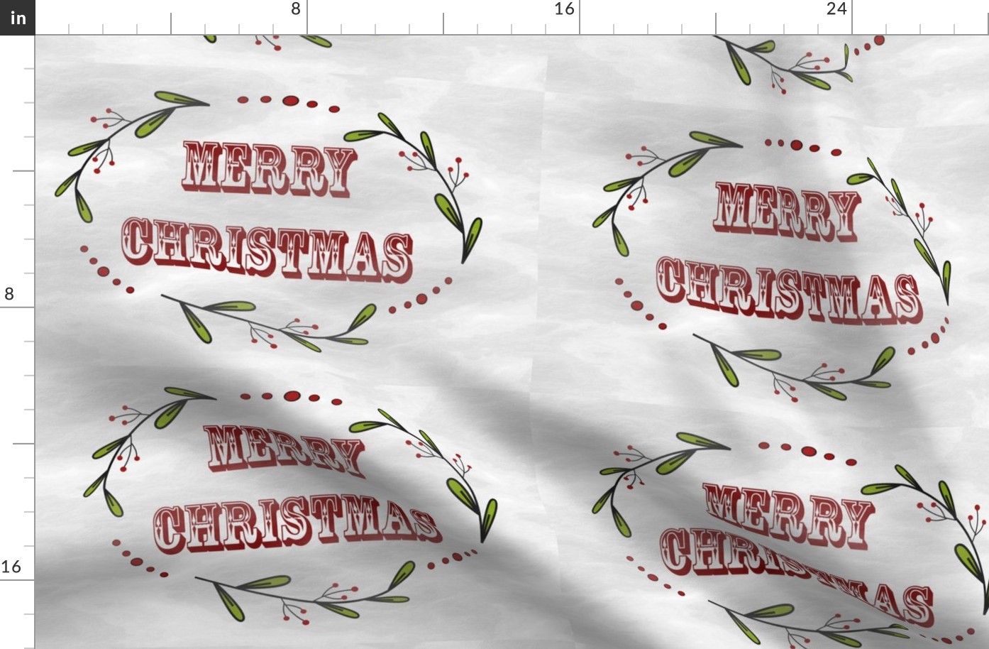 Christmas Place Mat - Retro Inspired - Merry Christmas