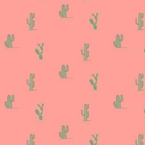 Cactus On Pink