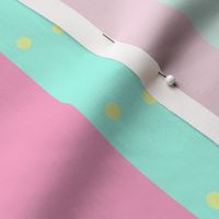 Pink and Pastel Green Stripes