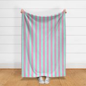 Pink and Pastel Green Stripes