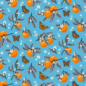 Oranges & Monarch Butterflies