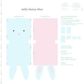 milly mint bunny bag blue
