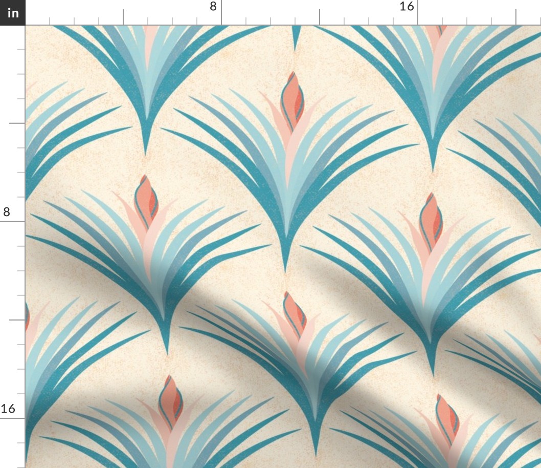 Scallop floral pattern