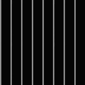 JP2 - Medium - Pinstripes in Grey on Black