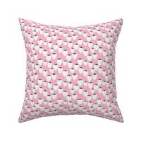 Strawberry fields fruit garden summer design soft pink SMALL