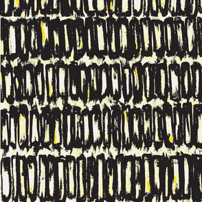 black and yellow abstract block