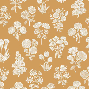 LARGE  botanical bloom fabric - boho block print fabric, nursery fabric, baby girl fabric, baby bedding - oak leaf sfx1144